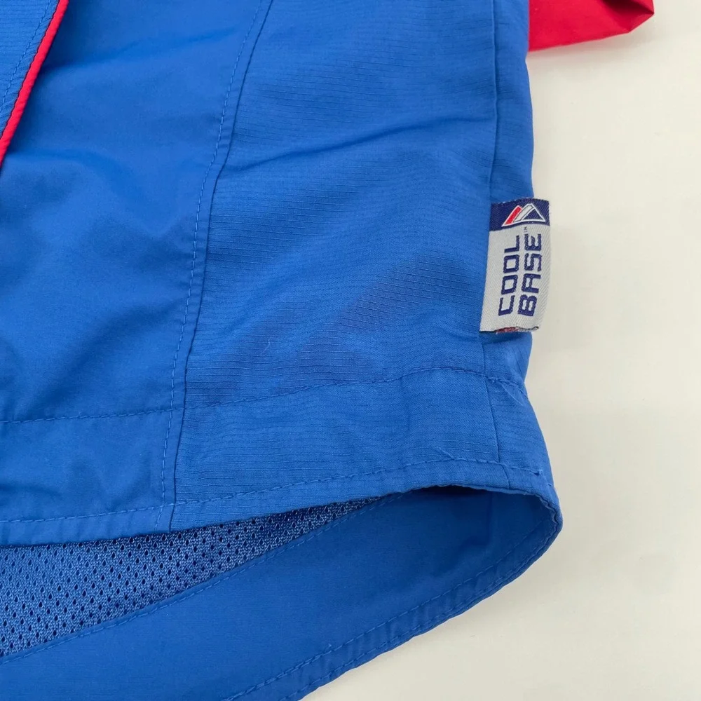 Majestic Chicago Cubs Pullover Mens Large Blue 1/4 Zip Windbreaker MLB Authentic